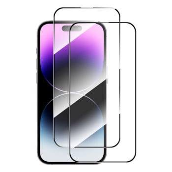 Комплект защитных стекол ENKAY Hat-prince 0.26mm 9H 3D для iPhone 15 Pro Max