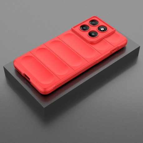 Силиконовый чехол Magic Flannel для Motorola Edge 70 5G Global — красный
