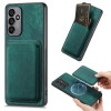 Противоударный чехол Magnetic Wallet Card для Samsung Galaxy A35 5G - зеленый
