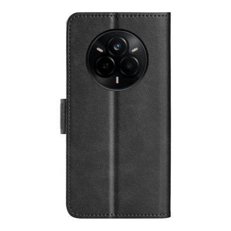 Чехол-книжка Dual-side Magnetic Buckle для Realme 14 Pro+ - черный