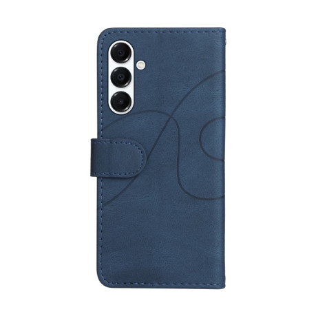 Чехол-книжка Dual-color Splicing Flip Leather для Samsung Galaxy A26 5G - синий
