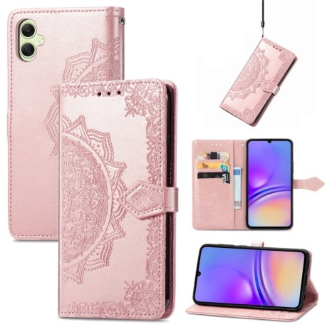 Чохол-книжка Mandala Embossing Pattern Samsung Galaxy A05 - рожеве розовое золото