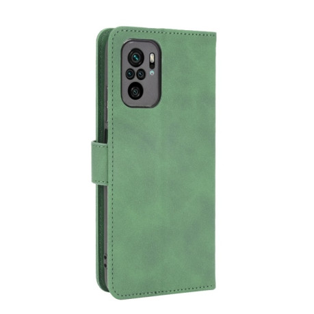 Чехол-книжка Solid Color Skin Feel на Xiaomi Redmi Note 10/10s/Poco M5s - зеленый