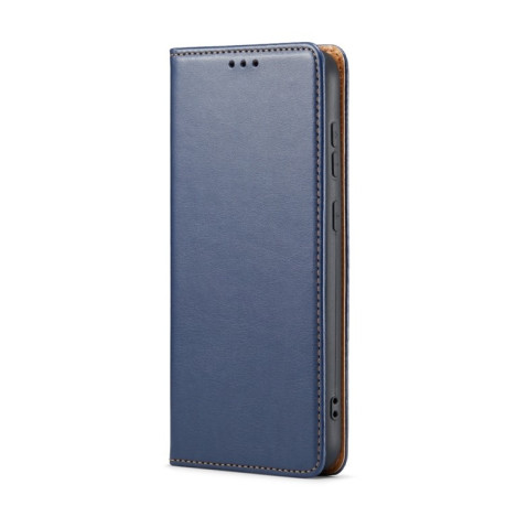 Шкіряний чохол-книжка Fierre Shann Genuine leather для Samsung Galaxy S24 5G - синій