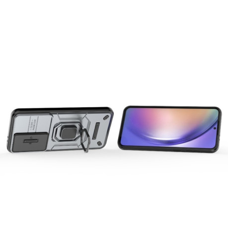 Протиударний чохол Sliding Camshield  для Samsung Galaxy A56 5G - сірий
