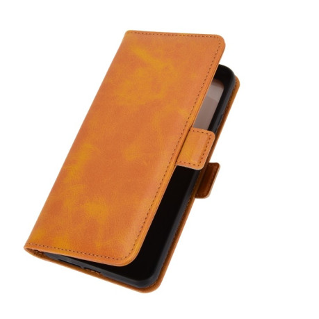 Чехол-книжка Dual-side Magnetic Buckle для Xiaomi Mi 10T / 10T Pro - оранжевый