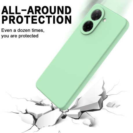 Силіконовий чохол Solid Color Liquid Silicone на Redmi A5 4G 171.7mm / Poco C71 - зелений