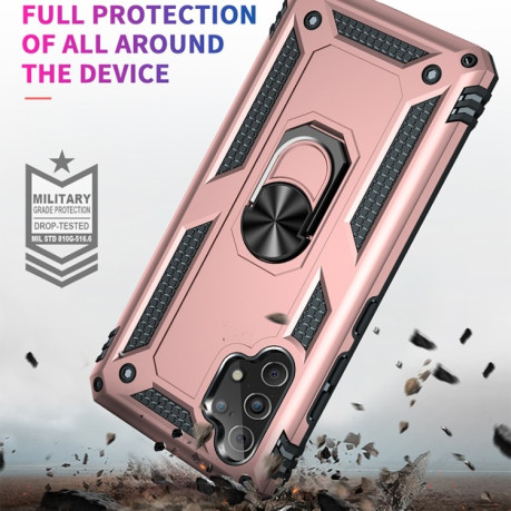 Протиударний чохол-підставка 360 Degree Rotating Holder Samsung Galaxy A32 4G - рожеве золото