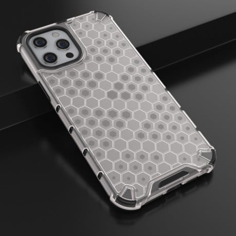 Чохол протиударний Honeycomb на iPhone 13 Pro Max - білий