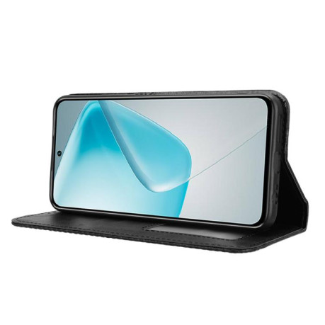 Чохол-книжка Magnetic Buckle Retro Crazy Horse Texture на Infinix Hot 50 Pro+ 4G - чорний
