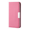 Чехол-книжка Litchi Texture Solid Color на Samsung Galaxy S21 FE - розовый