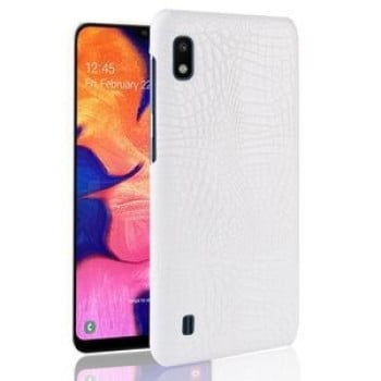 Удароміцний чохол Crocodile Texture на Samsung Galaxy A10-білий