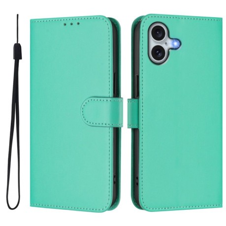 Чохол-книжка Skin Feel S-type для iPhone 16 Plus - зелений