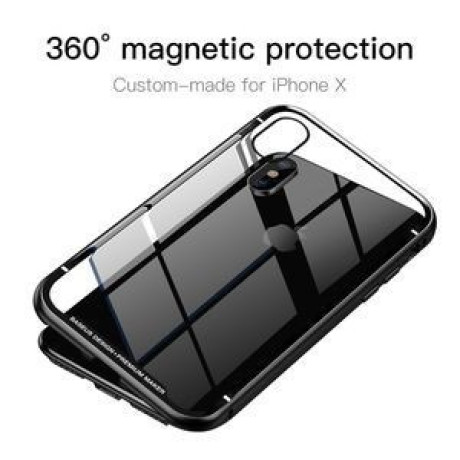 Магнітний чохол Baseus Magnetite Hardware Case для iPhone X/XS-чорний