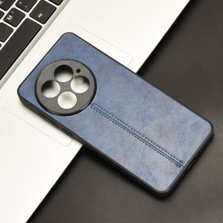 Ударозахисний чохол Cow Pattern Sewing Card Bag для OnePlus 13 - синій