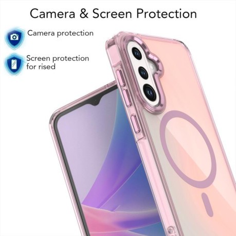 Чехол Plating Gradient Discolor MagSafe для Samsung Galaxy A56 5G - чорний