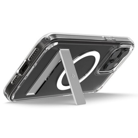 Оригінальний чохол Spigen Ultra Hybrid S MagSafe case with stand для iPhone 15 Pro - transparent