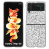 Ударозащитный чехол Glittery Powder на Samsung Galaxy Z Flip3 5G - серебристый