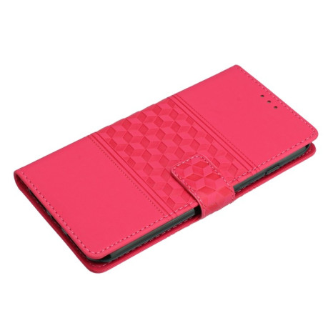 Чехол-книжка Diamond Embossed Skin Feel для Samsung Galaxy S23 5G - красный