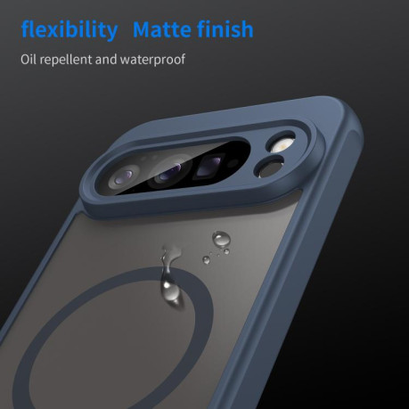 Протиударний чохол Fan Dun Series TPU Hybrid PC Frosted Magsafe для Google Pixel 10 Pro XL - синій