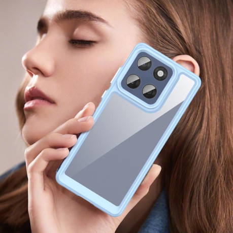 Противоударный чохол Colorful Acrylic Series для Motorola Edge 60 Fusion - синий