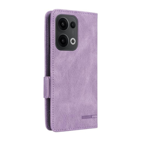 Чехол-книжка Magnetic Clasp Flip для OPPO Reno13 Pro - фиолетовый
