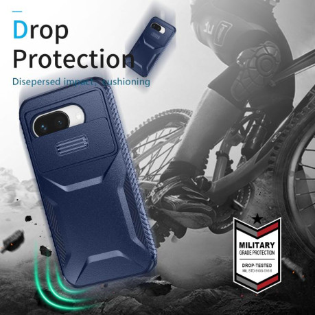 Протиударний чохол Sliding Camshield для Google Pixel 9a - синій
