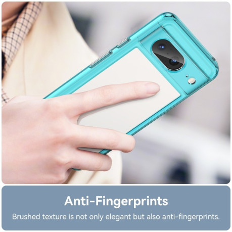 Противоударный чехол Colorful Acrylic Series для Google Pixel 8 - синий