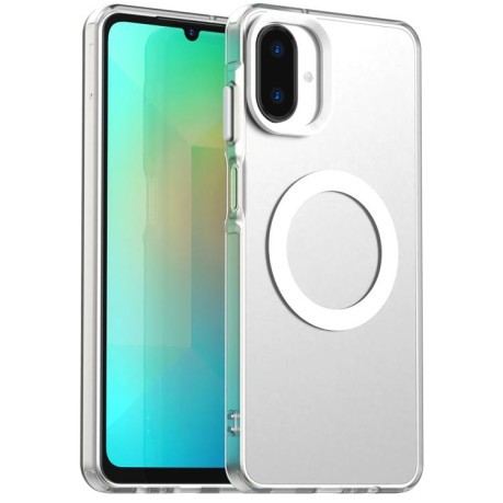 Противоударный чехол Candy Magsafe PC Hybrid TPU для Samsung Galaxy A07 4G - белый
