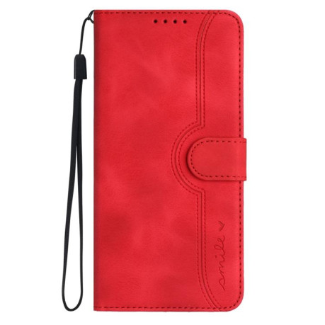 Чехол-книжка Skin Feel Heart Amile для Infinix Note 50 Pro 4G - красный