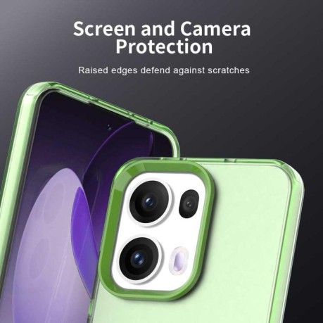 Противоударный чехол Candy Series для OPPO Reno13 Pro 5G Global - зеленый