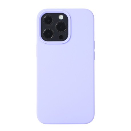 Силиконовый чехол Solid Color Liquid на  iPhone 14 Pro -Purple