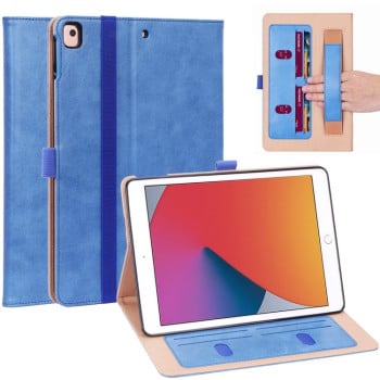 Чехол-книжка Retro Pattern на iPad 10.2 2021/2020/2019 - синий