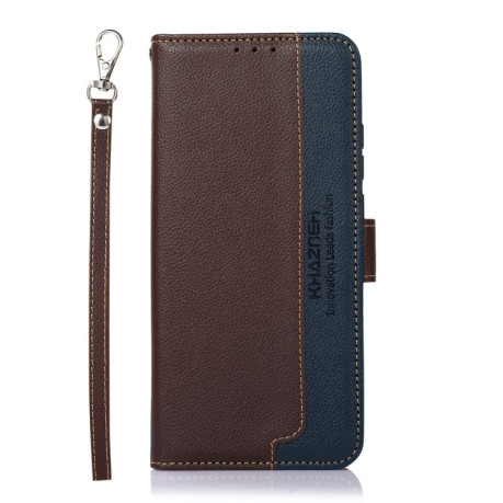 Чохол-книжка KHAZNEH Litchi Texture для Xiaomi Redmi Note 14 Pro 4G / 14 Pro+ 5G - коричневий