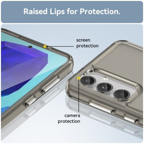 Протиударний чохол Candy Series для Samsung Galaxy M55 - прозоро-сірий
