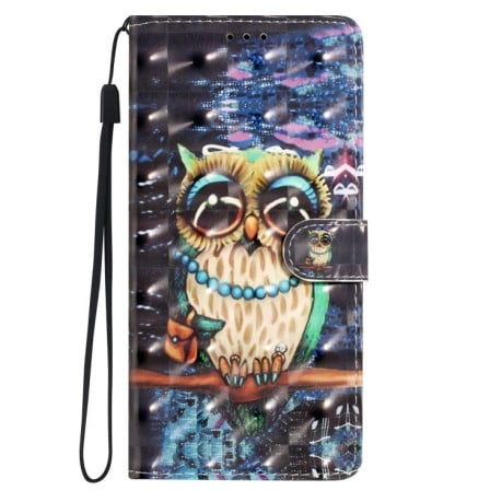Чехол-книжка 3D Painting для Xiaomi Redmi A4 5G - owl