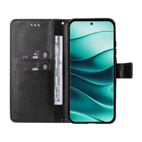Чохол-книжка Happy Cat Pattern для Xiaomi Redmi Note 14 Pro / 14 Pro+ 5G - чорний