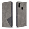 Чехол-книжка Rhombus Texture на Samsung Galaxy A11/M11 - серый