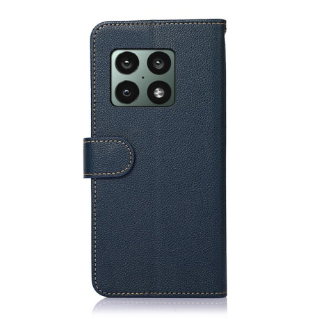 Чохол-книжка KHAZNEH Litchi Texture для OnePlus 10 Pro 5G - синій