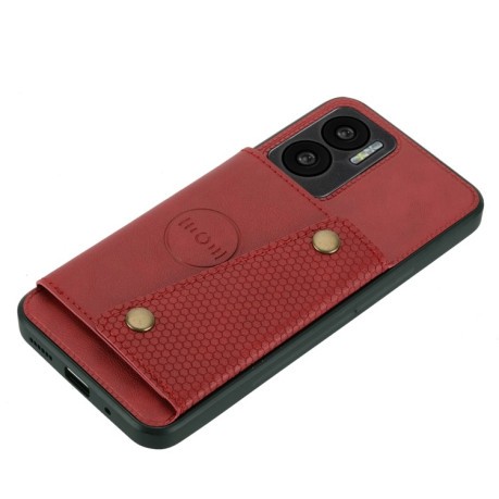 Противоударный чехол Double Buckle для Xiaomi Redmi Note 11E/Redme 10 5G - красный