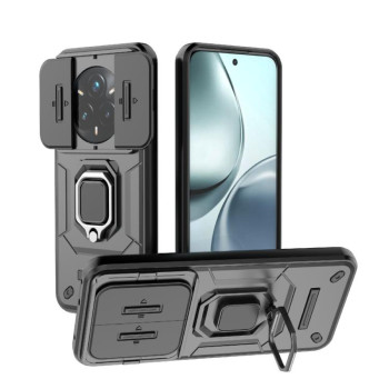Противоударный чехол Sliding Camshield для Realme 14 Pro+ 5G - черный