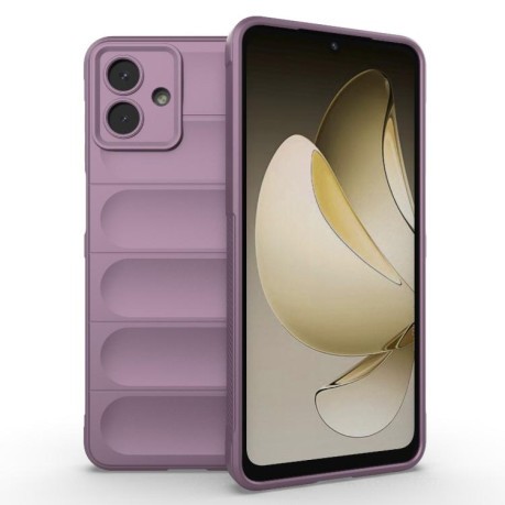 Силиконовый чехол Magic Flannel для Samsung Galaxy A07 4G - фиолетовый