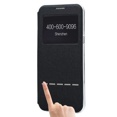 Чоловіча книжка Business Style Frosted Texture Display ID SlideUnlock Holder для Samsung Galaxy S8 / G950-чорний