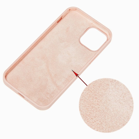 Силіконовий чохол Solid Color Liquid на iPhone 14 - рожевий пісок