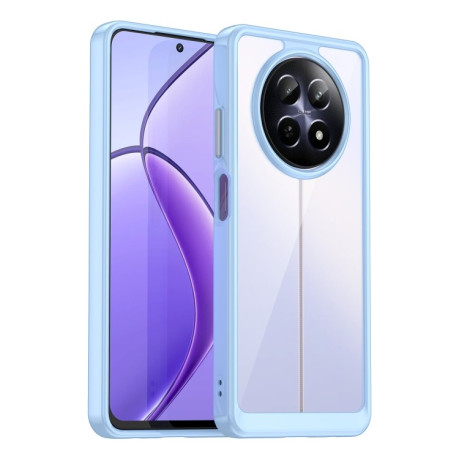Противоударный чехол Colorful Acrylic Series для Realme 13 5G/12 5G/12X 5G - синий