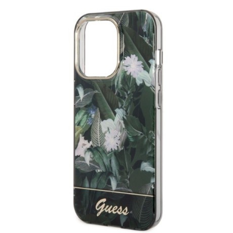 Оригінальний чохол Guess Jungle Collection на iPhone 14 Pro Max - green
