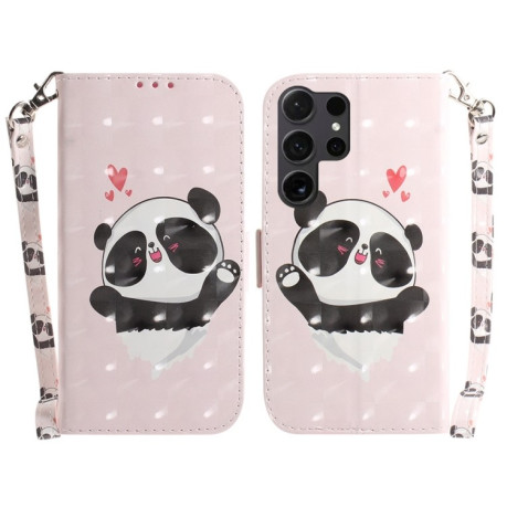 Чохол-книжка 3D Painting для Samsung Galaxy S25 Ultra 5G - Panda