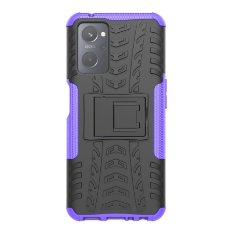 Противоударный чехол Tire Texture на OPPO Realme 9i/OPPO A76/A96 - фиолетовый