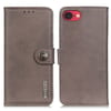 Чехол-книжка KHAZNEH Cowhide Texture на iPhone 17e/16e - хаки
