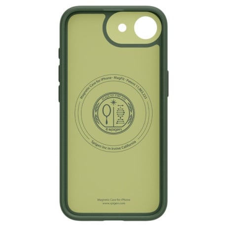 Оригінальний чохол Spigen Nano Pop MagSafe для iPhone 16e - Matte Green